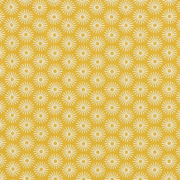 Cotton Jersey Shiny Flowers – Curry Yellow 3 Cotton Jersey Shiny Flowers – Curry Yellow