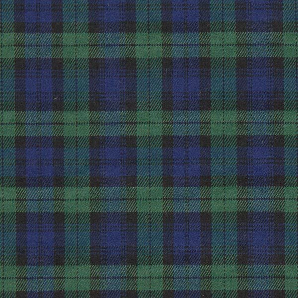 Stretch Tartan – Navy Blue/green 3 Stretch Tartan – Navy Blue/green