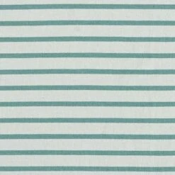 Narrow & Wide Stripes Cotton Jersey – Pale Mint/peppermint