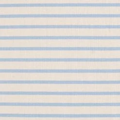 Narrow & Wide Stripes Cotton Jersey – Cashew/light Blue
