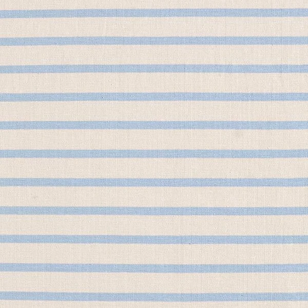 Narrow & Wide Stripes Cotton Jersey – Cashew/light Blue 3 Narrow & Wide Stripes Cotton Jersey – Cashew/light Blue