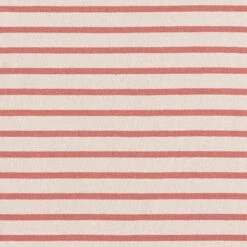 Narrow & Wide Stripes Cotton Jersey – Anemone/terracotta