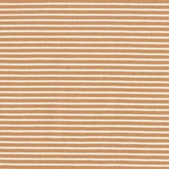 Narrow Stripes Cotton Jersey – Cream/cinnamon
