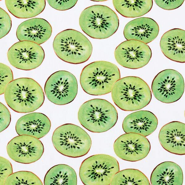 Cotton Jersey Kiwis – White/apple Green 3 Cotton Jersey Kiwis – White/apple Green