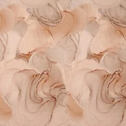 Cotton Jersey Abstract Lines – Light Brown