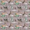 Cotton Jersey Watercolour Dragons Digital Print – Dark Taupe -Tailor Supplies Sales Store 1658