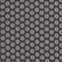 Cotton Jersey Shiny Flowers – Black