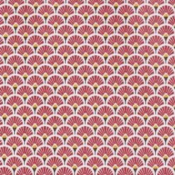 Coated Cotton Little Fans – Carmine