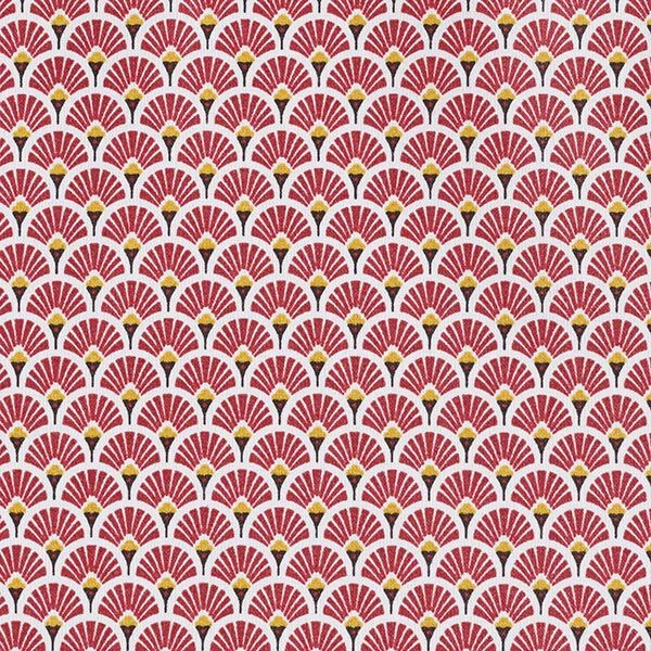 Coated Cotton Little Fans – Carmine 3 Coated Cotton Little Fans – Carmine