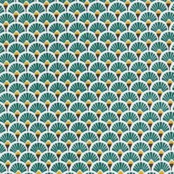 Coated Cotton Little Fans – Petrol