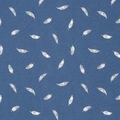 Cotton Jersey Feathers – Denim Blue