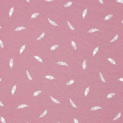 Cotton Jersey Feathers – Dusky Pink
