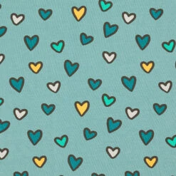 Cotton Jersey Colourful Hearts – Reed