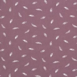 Cotton Jersey Feathers – Aubergine