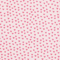 Decorative Cotton Twill Fabric, Mini Hearts – Light Pink