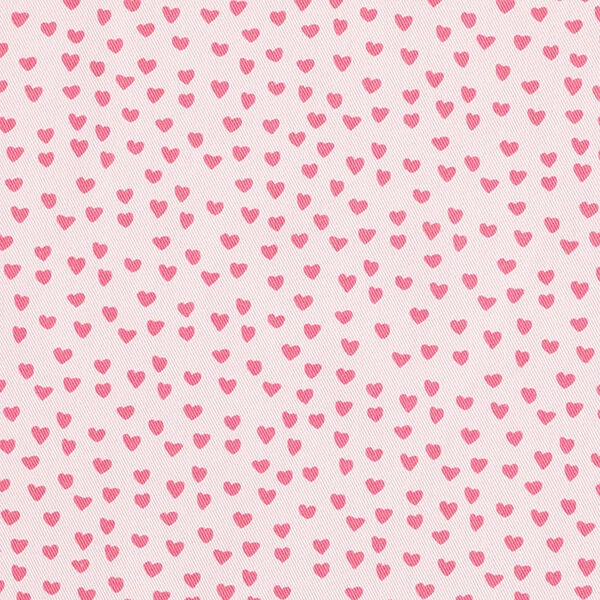Decorative Cotton Twill Fabric, Mini Hearts – Light Pink 3 Decorative Cotton Twill Fabric, Mini Hearts – Light Pink