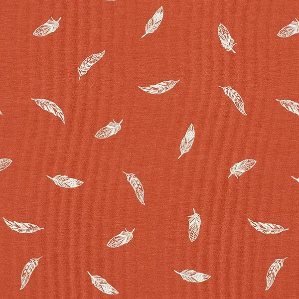 Cotton Jersey Feathers – Terracotta 3 Cotton Jersey Feathers – Terracotta