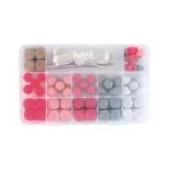 Silicone Bead Box | Rayher – Pink