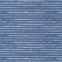 Cotton Jersey Scribble Stripes – Denim Blue