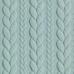 Cabled Cloque Jacquard Jersey – Mint