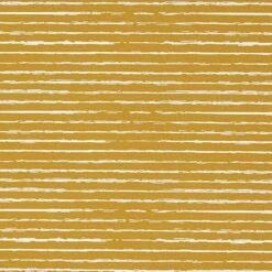Cotton Jersey Scribble Stripes – Mustard
