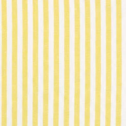 Cotton Linen Blend Vertical Stripes – White/yellow