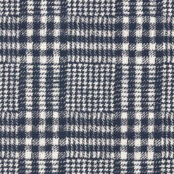 Checked Doubleface Coating Fabric – Navy Blue/white