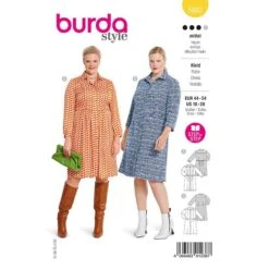 Plus-Size Dress | Burda 5882 | 44-54