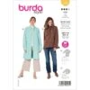 Jacket / Coat Raglan Sleeves And Stand-up Collar | Burda 5974 | 34-44 -Tailor Supplies Sales Store 5974