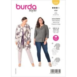 Plus Size Coat / Jacket | Burda 6034 | 44-54
