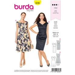Dress, Burda 6236 | 34 - 44