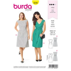 Dress, Burda 6239 | 34 - 44