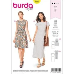 Dress, Burda 6339 | 34 - 44