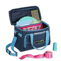 Sewing Machine Bag | PRYM - Denim/turquoise