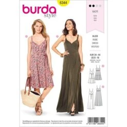 Wrap Dress, Burda 6344 | 34 - 44