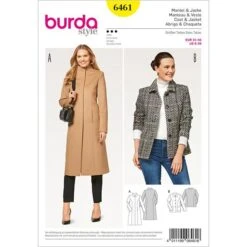 Coat | Jacket, Burda 6461 | 34 - 46