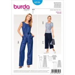 Jumpsuit / Top /Pants, Burda 6516