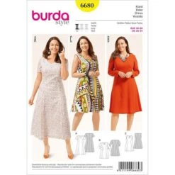 Dress, Burda 6680