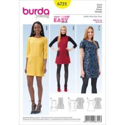Dress, Burda 6721
