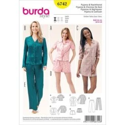 Pyjamas / Nightshirt, Burda 6742