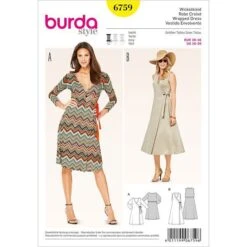 Wrapped Dress , Burda 6759