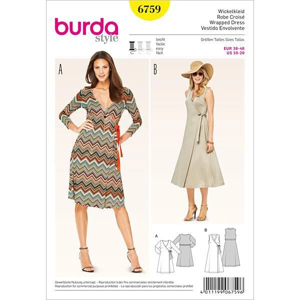 Wrapped Dress , Burda 6759 3 Wrapped Dress , Burda 6759