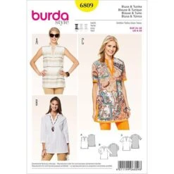 Blouse & Tunic, Burda 6809