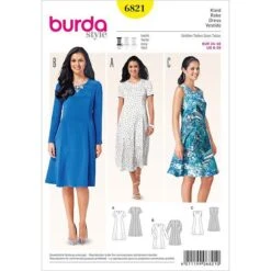Dress, Burda 6821