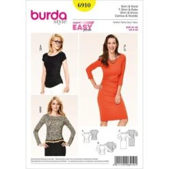Shirt - Dress - Raglan Sleeves, Burda 6910