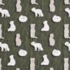 Organic Cotton Jersey Arctic Fox And Marmot Digital Print – Dark Pine