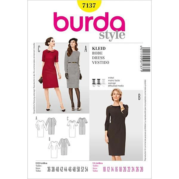Dress, Burda 7137 3 Dress, Burda 7137