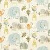 GOTS Cotton Cretonne Cute Savanna Animals – White -Tailor Supplies Sales Store 802