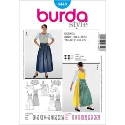 Dirndl Dress, Burda 8448