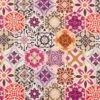 Viscose Jersey Boho Tiles – Natural/pink -Tailor Supplies Sales Store 875